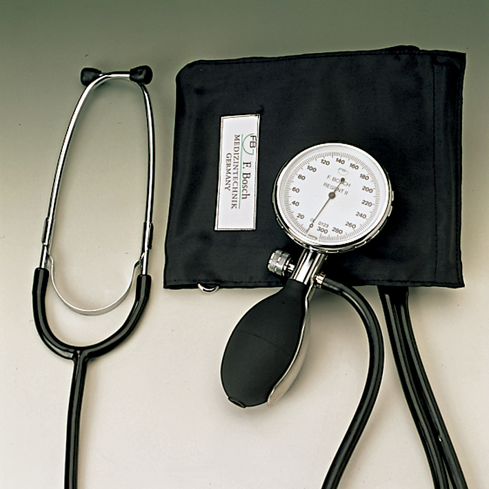 Regent II Blutdruckmessgerät Ø 68 mm mit schwarzer Ziehklettenmanschette
