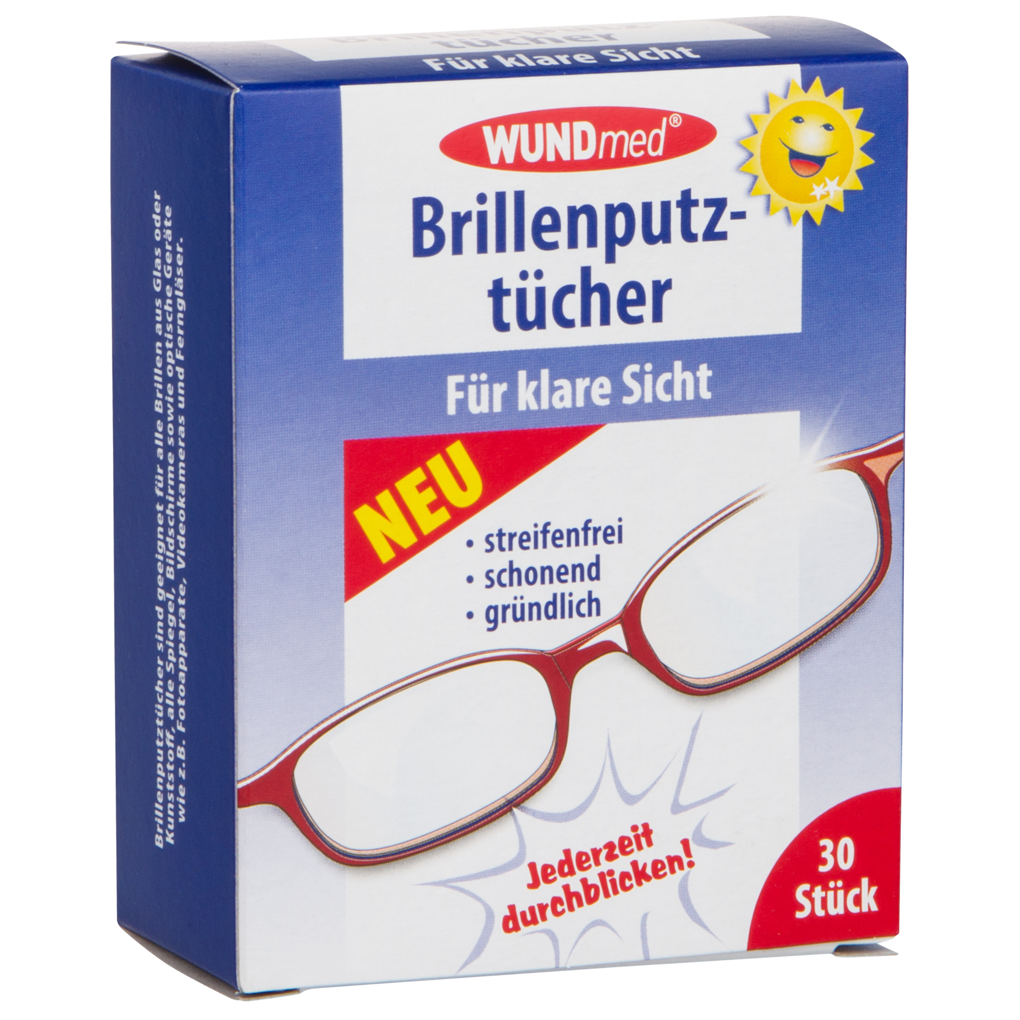 WUNDmed® Brillenputztücher 30 Stück/Packung