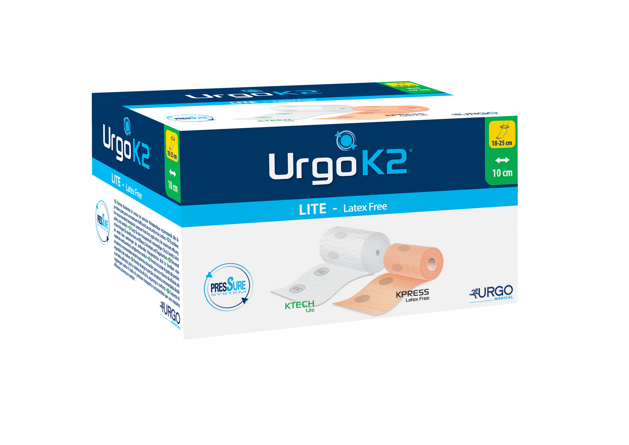 UrgoK2 Lite Latex Free zweilagiges Kompressionssystem