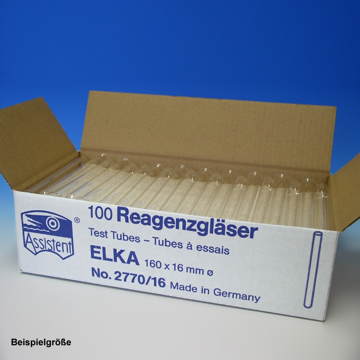 Reagenzgläser ELKA, normalwandig 160 mm x Ø 16 mm (200 Stck.)