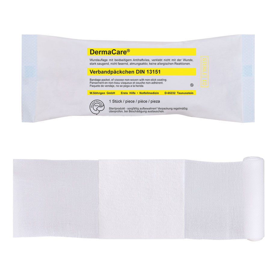 DermaCare Verbandpäckchen DIN 13151 groß, steril