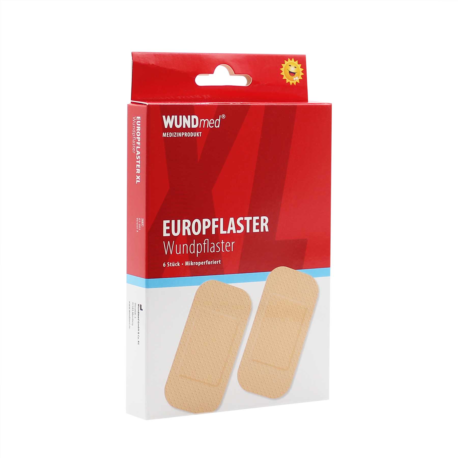 WUNDmed® Euro-Pflaster wasserabweisend 50 x 100 mm 6 Stück/Packung