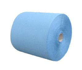Putzrollen, 2-lagig, 500 Blatt, Zellstoﬀ-Mix
2 x 18,0 g/m², Blau, Blatt 21,0 x 35,0 cm, Ø Hülse 8,0cm, 21,0cm, Ø Rolle 24,0cm