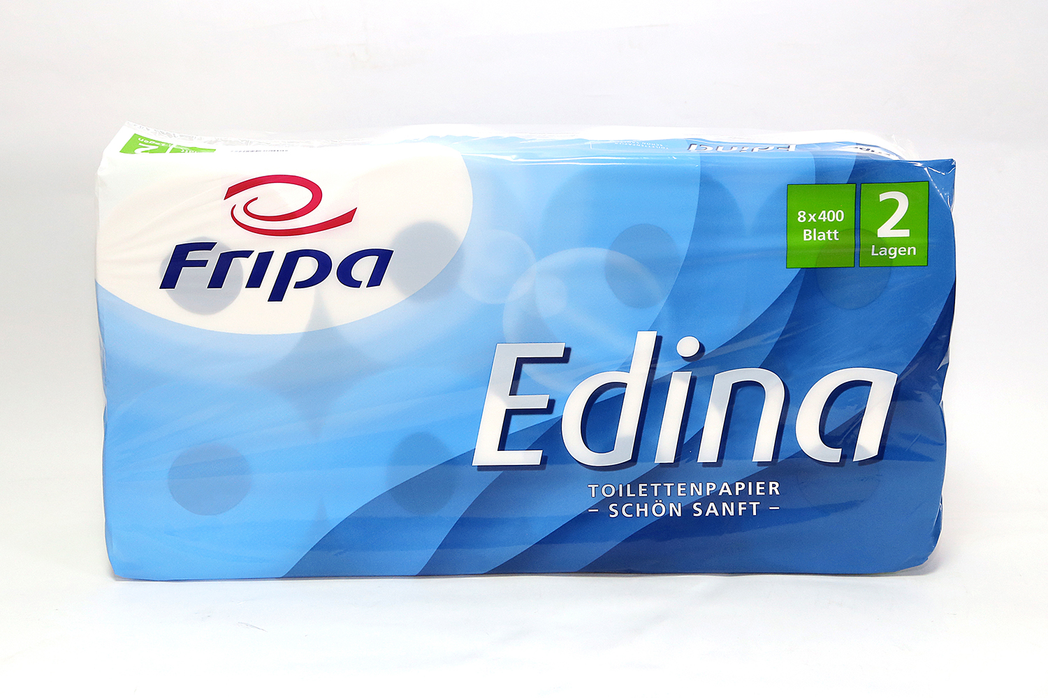 Fripa - Toilettenpapier Edina, 2-lagig (6 Pack à 8 x 400 Bl.)