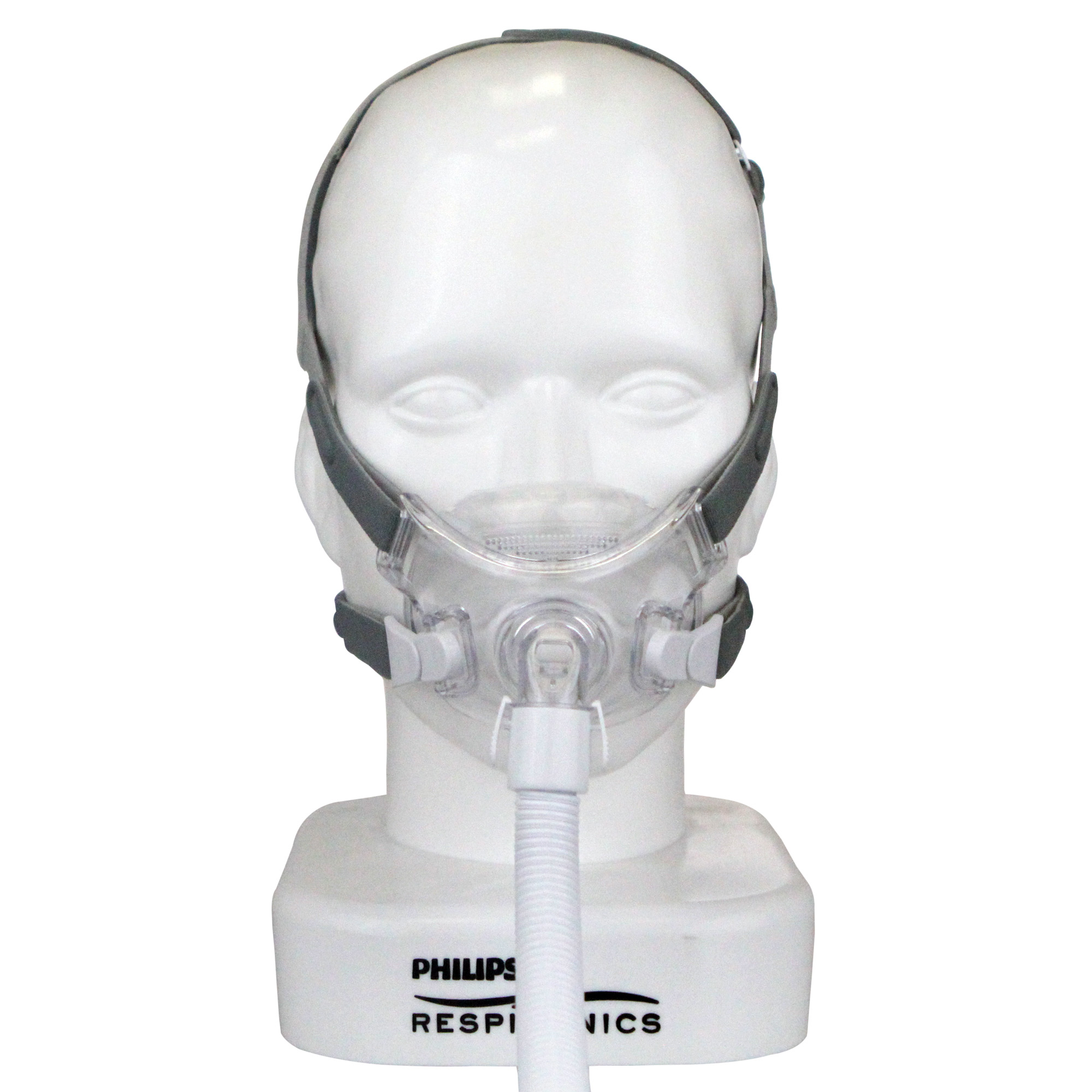 Philips Amara View Mund-Nasen-Maske mit Ausatemventil und Kopfband
