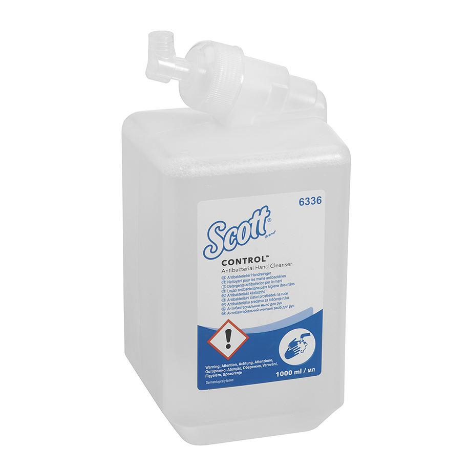 SCOTT Control antibakterieller Handreiniger, transparent (6 x 1 Ltr.)