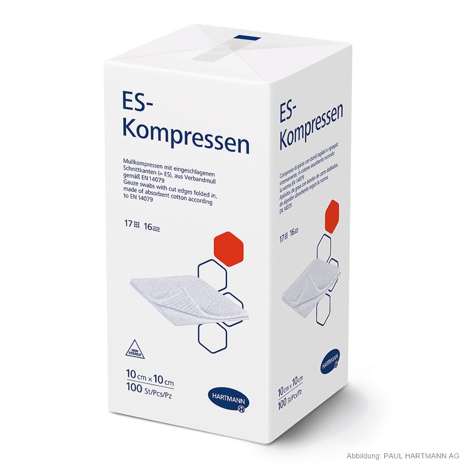 ES-Kompressen unsteril 16-fach 10 x 10 cm (100 Stck.)
