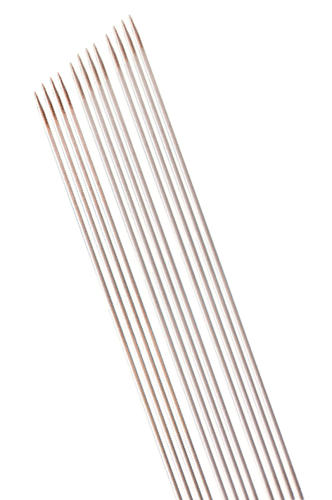Watteträger Hartholz einseitig spitz 30 cm, Ø 3 mm (100 Stck.)