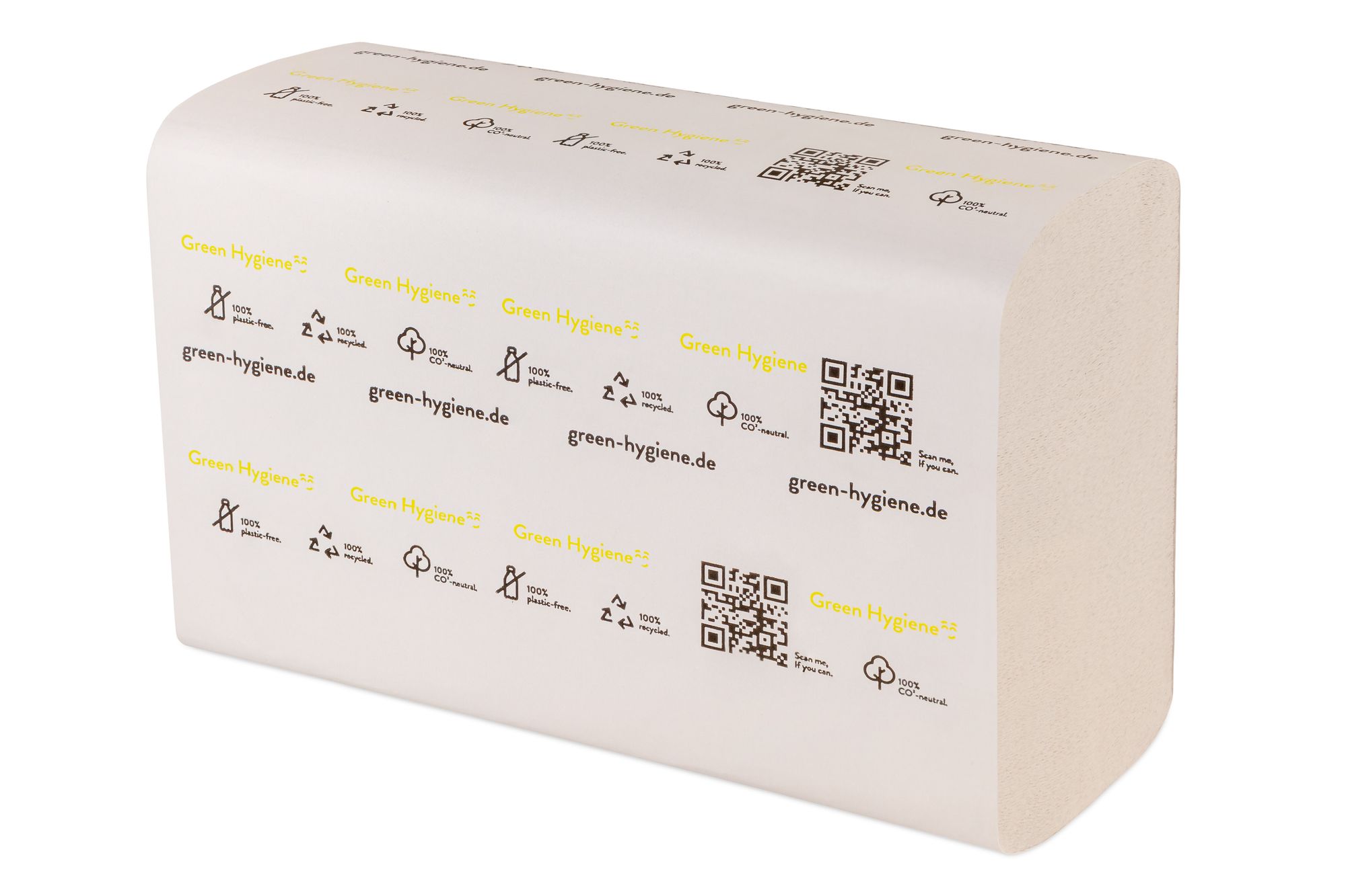 Nachhaltiges Handtuchpapier Falthandtücher, N-Falz, 2-lagig, 21,0 x 24,0 cm, 3000 Blatt, Recycling INGEBORG