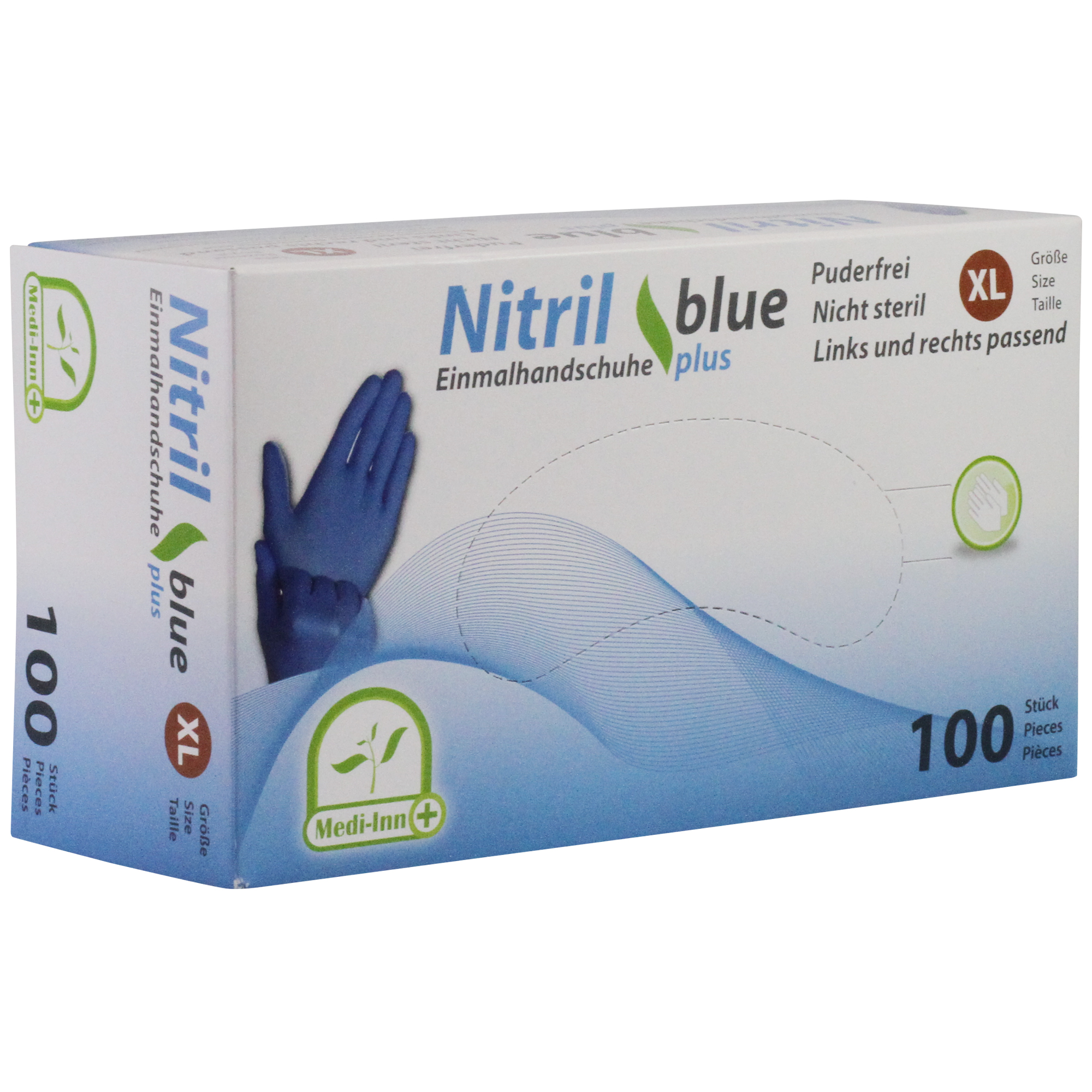 Medi-Inn Nitril Einmalhandschuhe blue plus