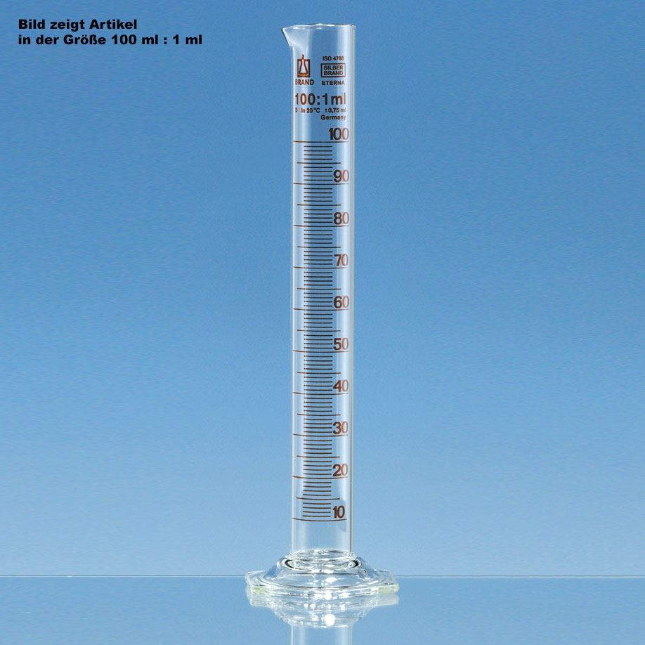 Messzylinder, hohe Form, SILBERBRAND-ETERNA, 500 ml : 5 ml